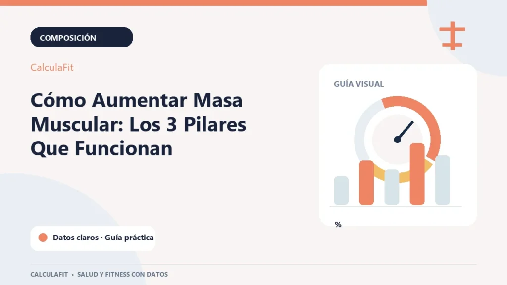 Infografía: Cómo Aumentar Masa Muscular: Los 3 Pilares Que Funcionan | CalculaFit