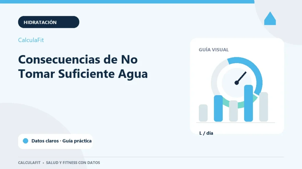 Infografía: Consecuencias de No Tomar Suficiente Agua | CalculaFit