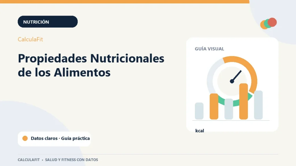 Infografía: Propiedades Nutricionales de los Alimentos | CalculaFit
