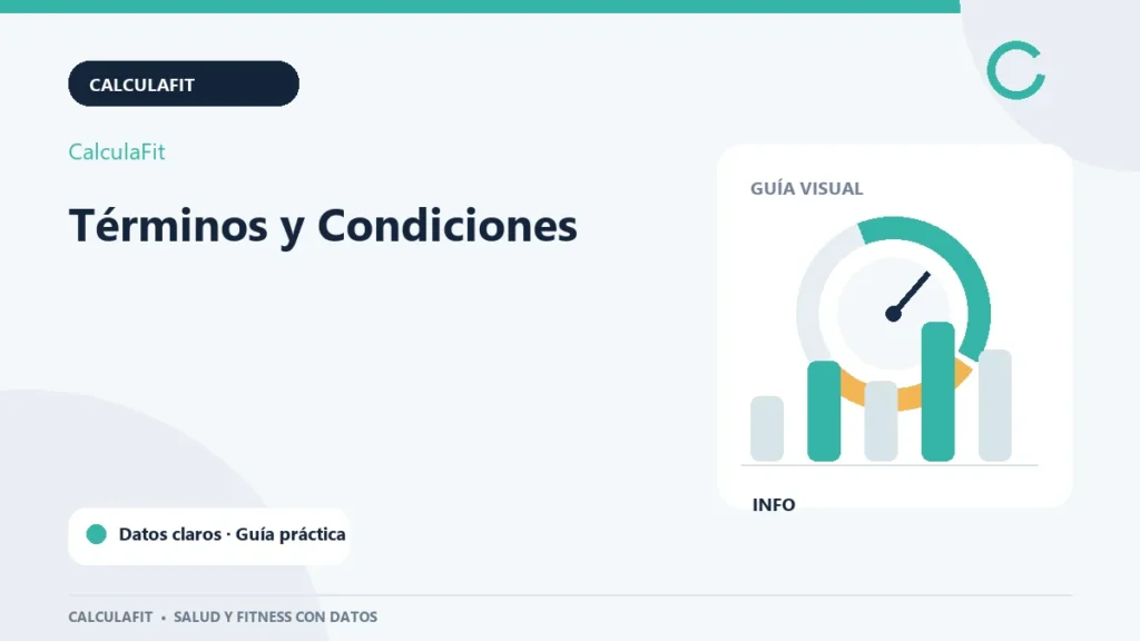Infografía: Términos y Condiciones | CalculaFit
