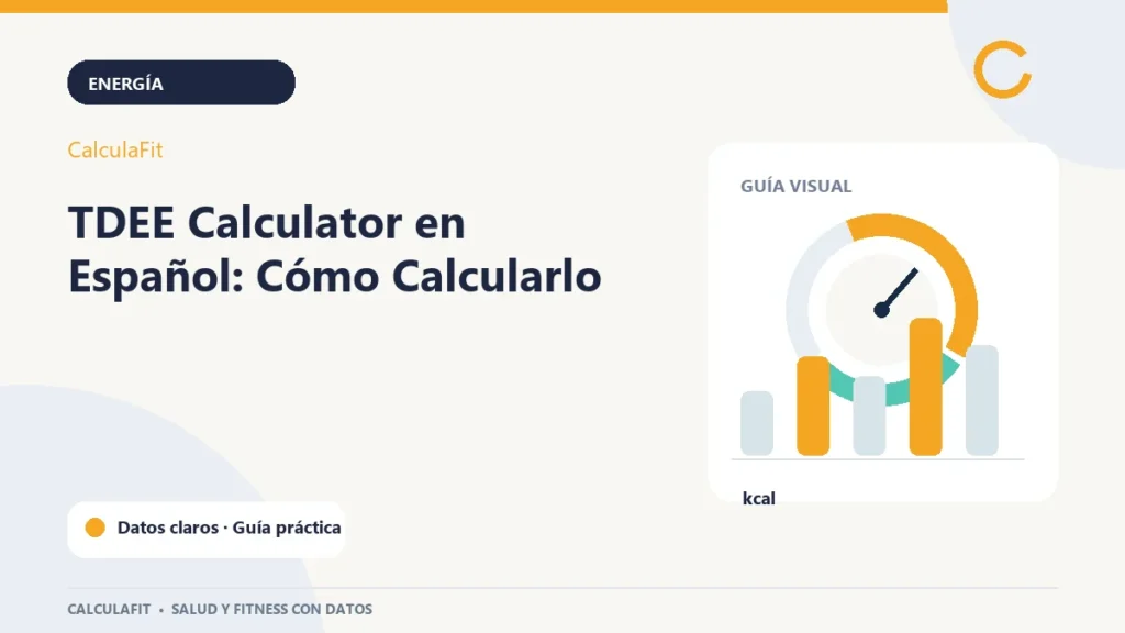 Infografía: TDEE Calculator en Español: Cómo Calcularlo | CalculaFit