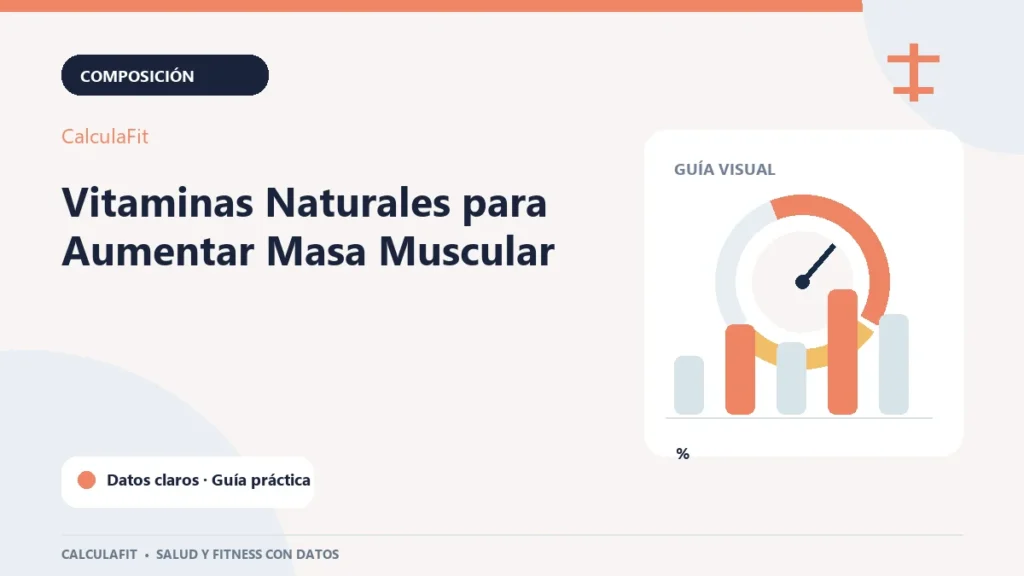 Infografía: Vitaminas Naturales para Aumentar Masa Muscular | CalculaFit
